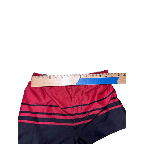 Vintage OP swim trunks shirts mesh inside XL Youth Boys elastic waistband ties - Picture 4 of 10